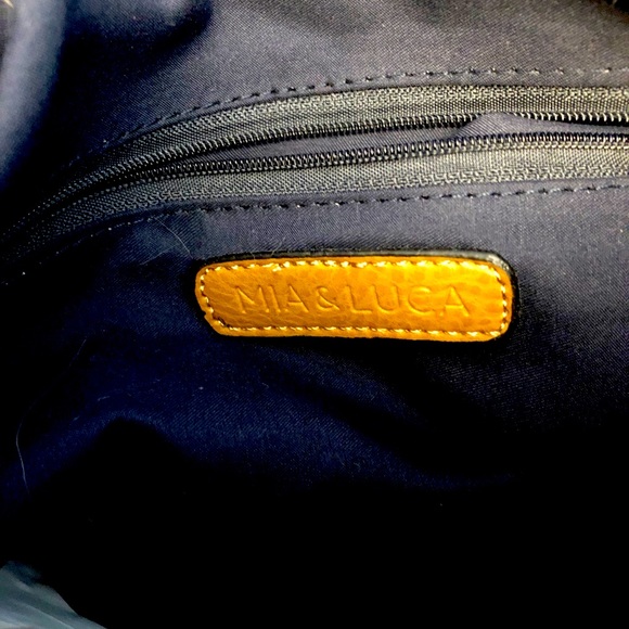 Mia & Luca Canvas Bag with Double Leather Handles - Picture 10 of 11